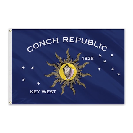 Conch Republic Outdoor Fly Bright Flag 3'x5'